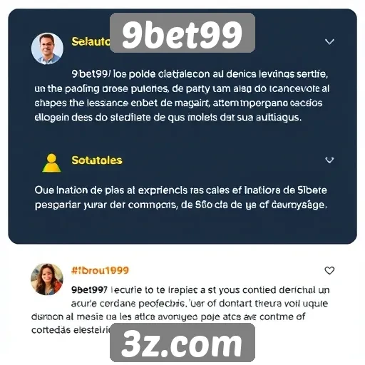 Feedback dos Usuários sobre a Experiência no 9bet99